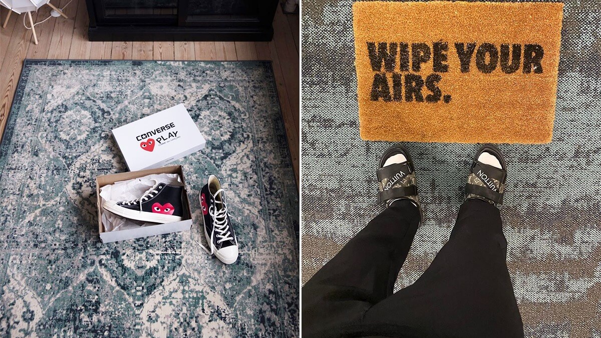 Bape Rug, Hypebeast Floor Mat, Hype Streetwear Decor, Sneakerhead