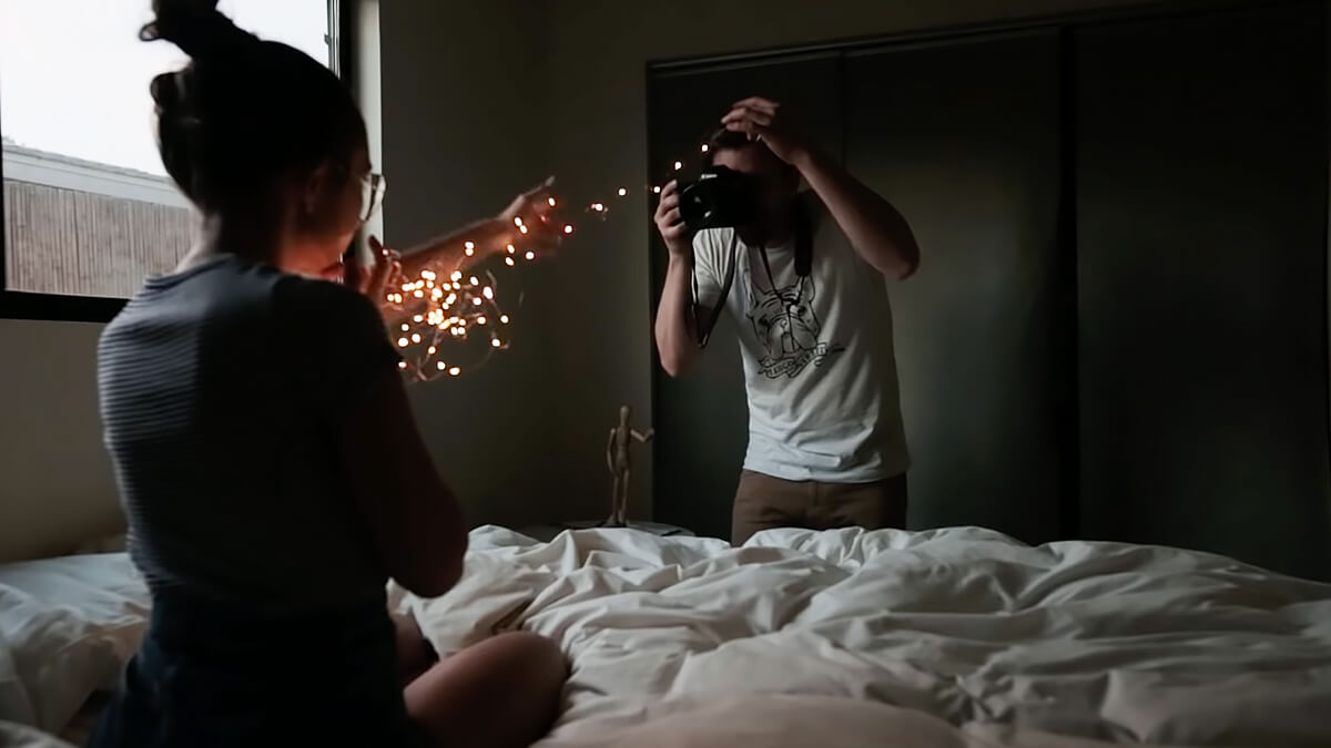 How to take photos with fairy lights