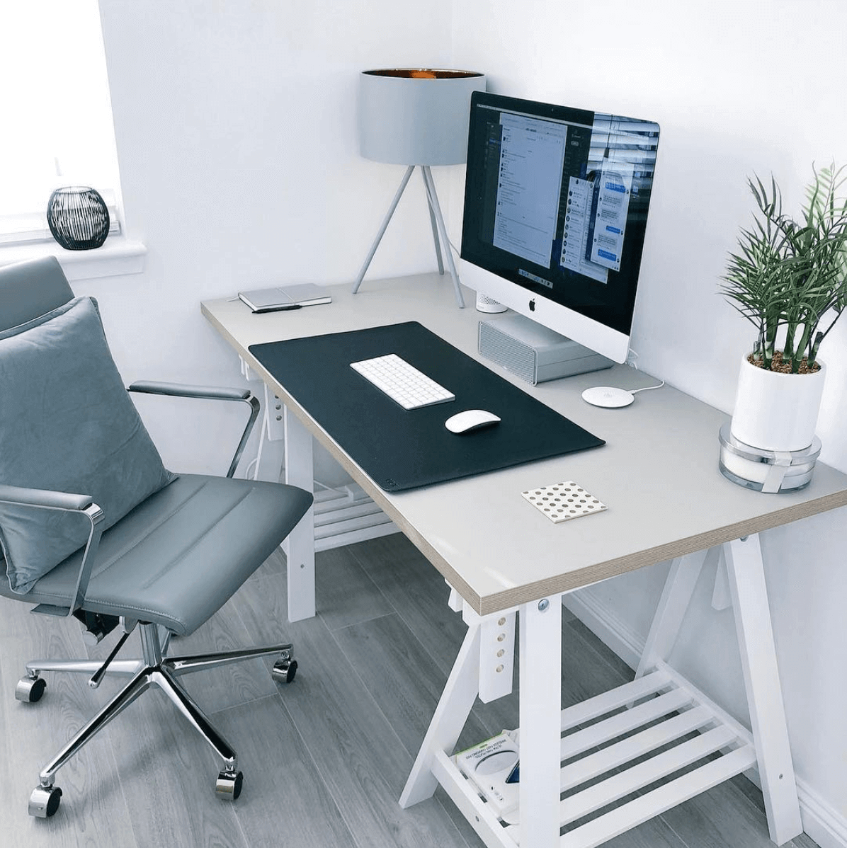 l shaped minimalist desk