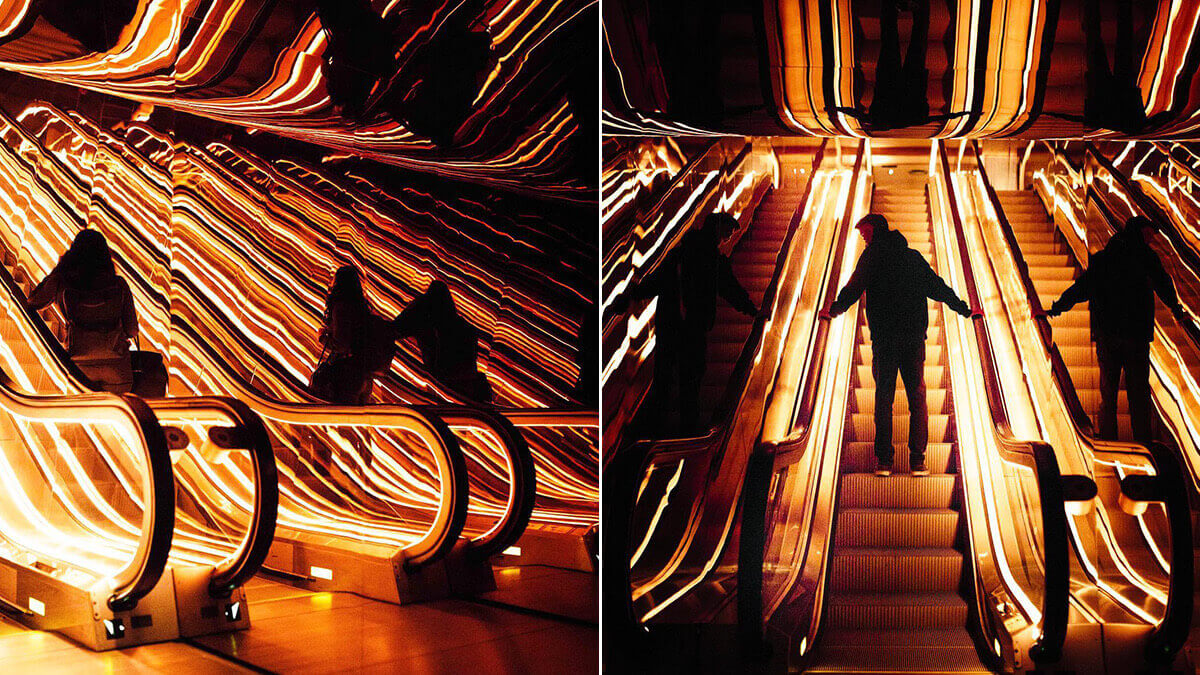 PUBLIC Hotel Escalators Photography