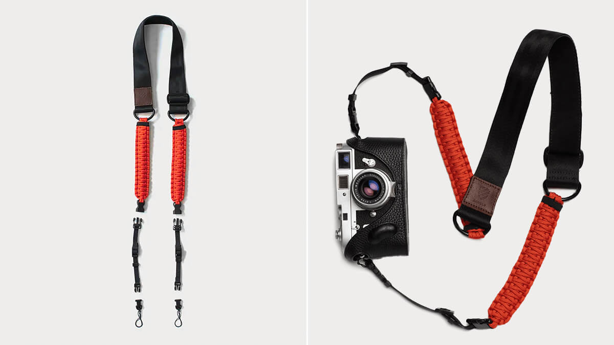 HANDMADE PARACORD CAMERA STRAP WITH QUICK RELEASE FOR SHOULDER