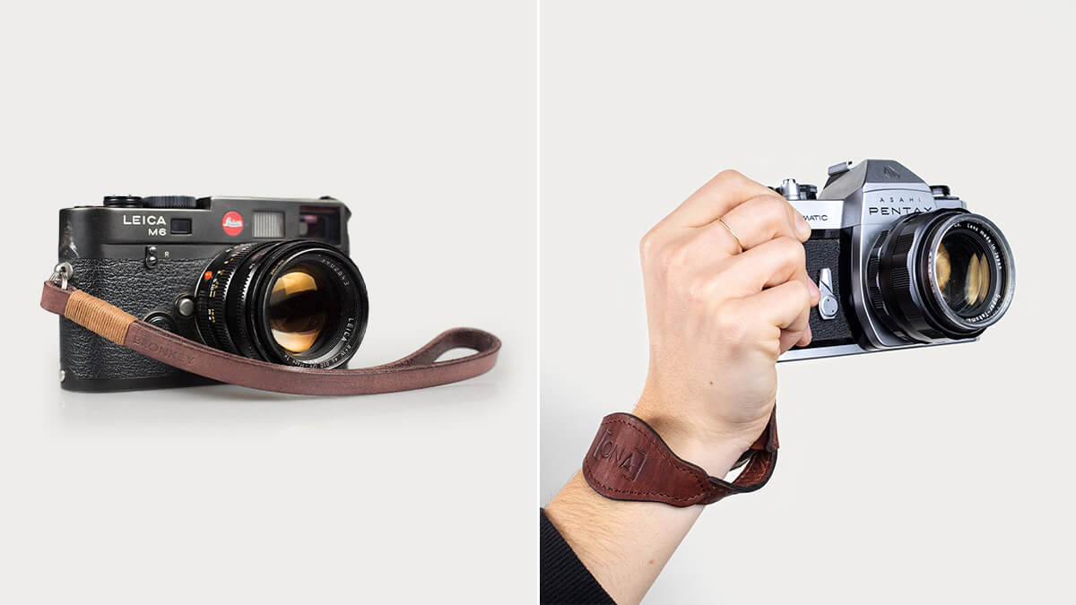 Genuine Leather Camera Wrist Strap