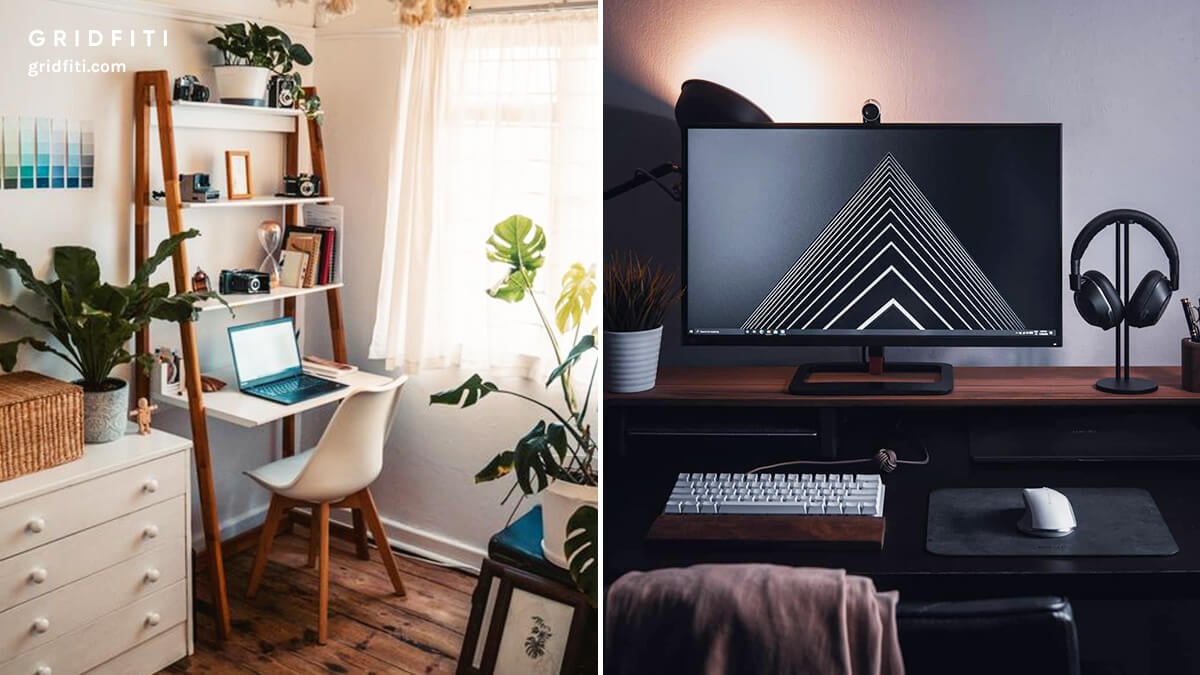 Using a desk shelf with your home office setup - Minimal Desk Setups