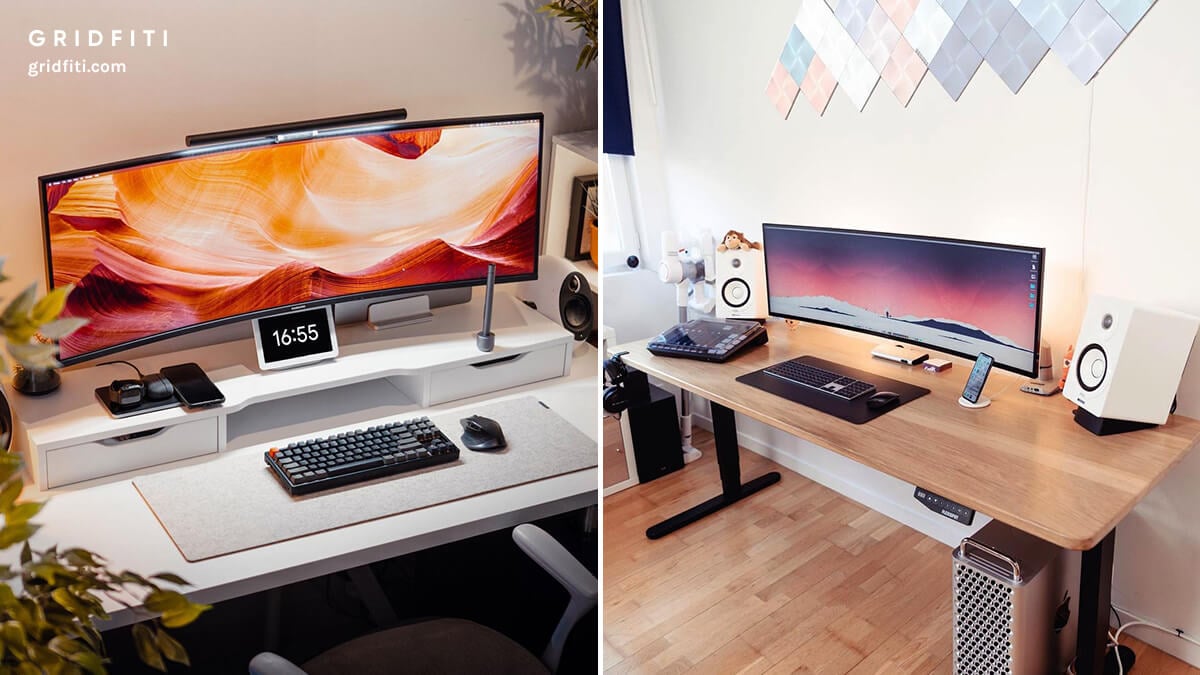 Minimalist Ultrawide Desk Setup