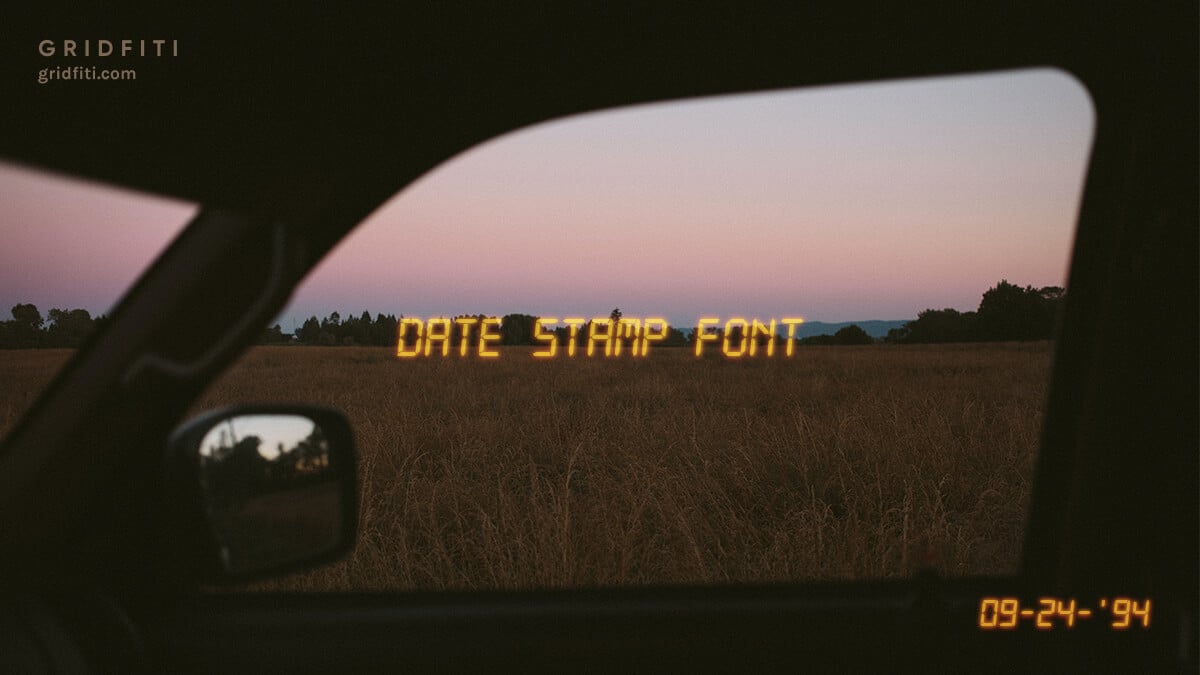 Date Stamp Font