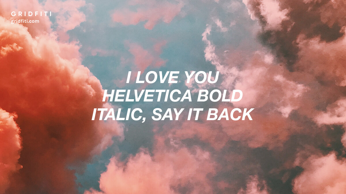 typography tumblr lyrics