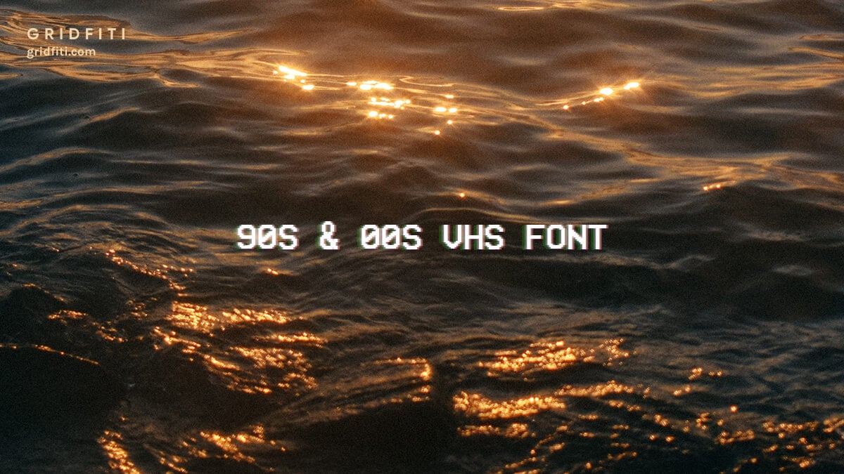 Vintage Aesthetic VHS Text Font