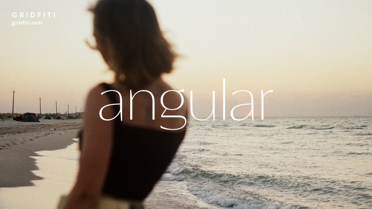 Angular Fashionable Sans Serif Font