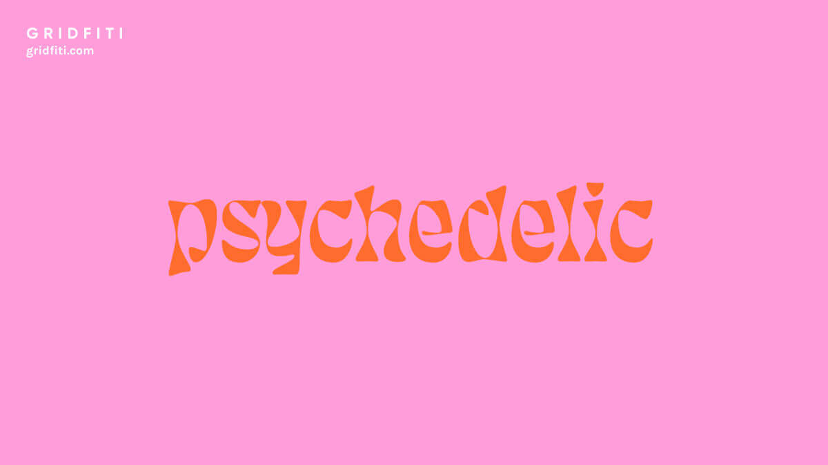 Psychedelic Aesthetic Font