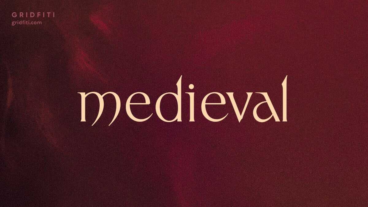 Modern Medieval / Celtic Aesthetic Font