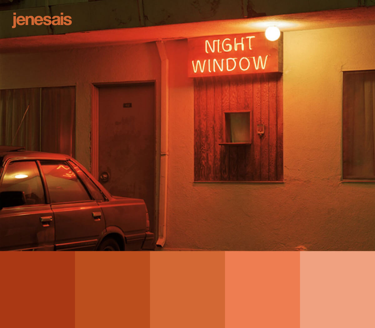 aesthetic orange color palette