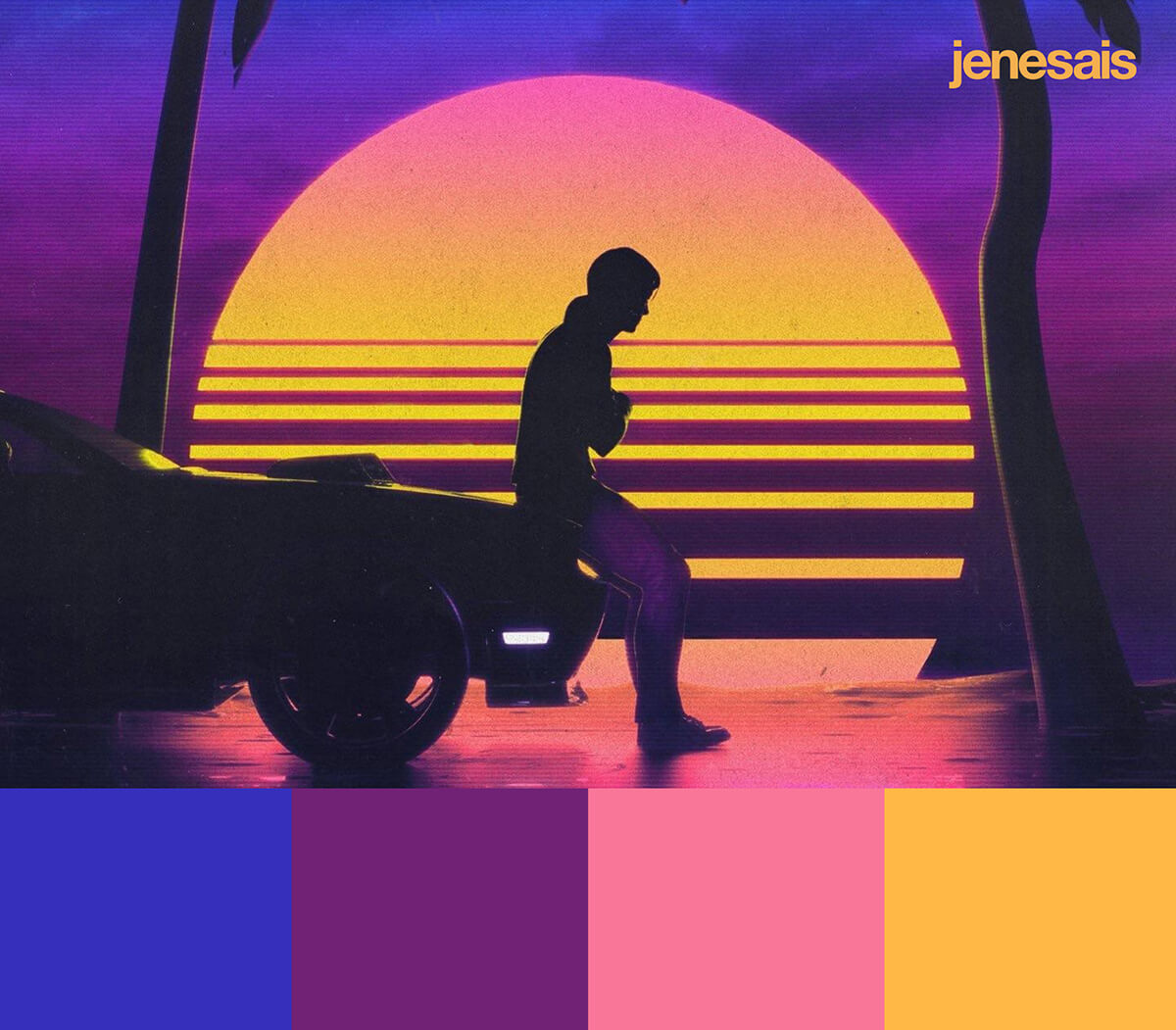 Outrun Aesthetic Color Palette