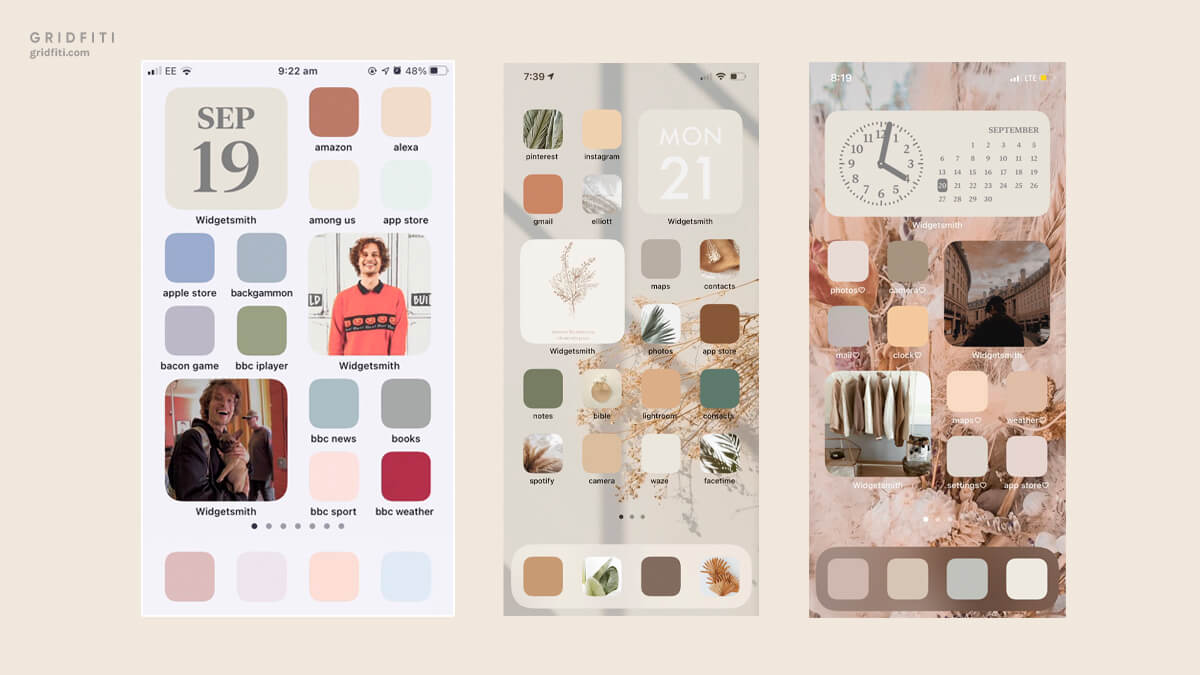 Color Palette Aesthetic iPhone iOS App Icon Ideas