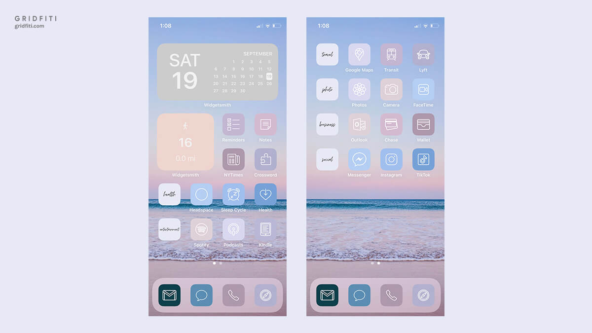 20+ Aesthetic iOS 14 App Icons & Icon Packs for Your ...