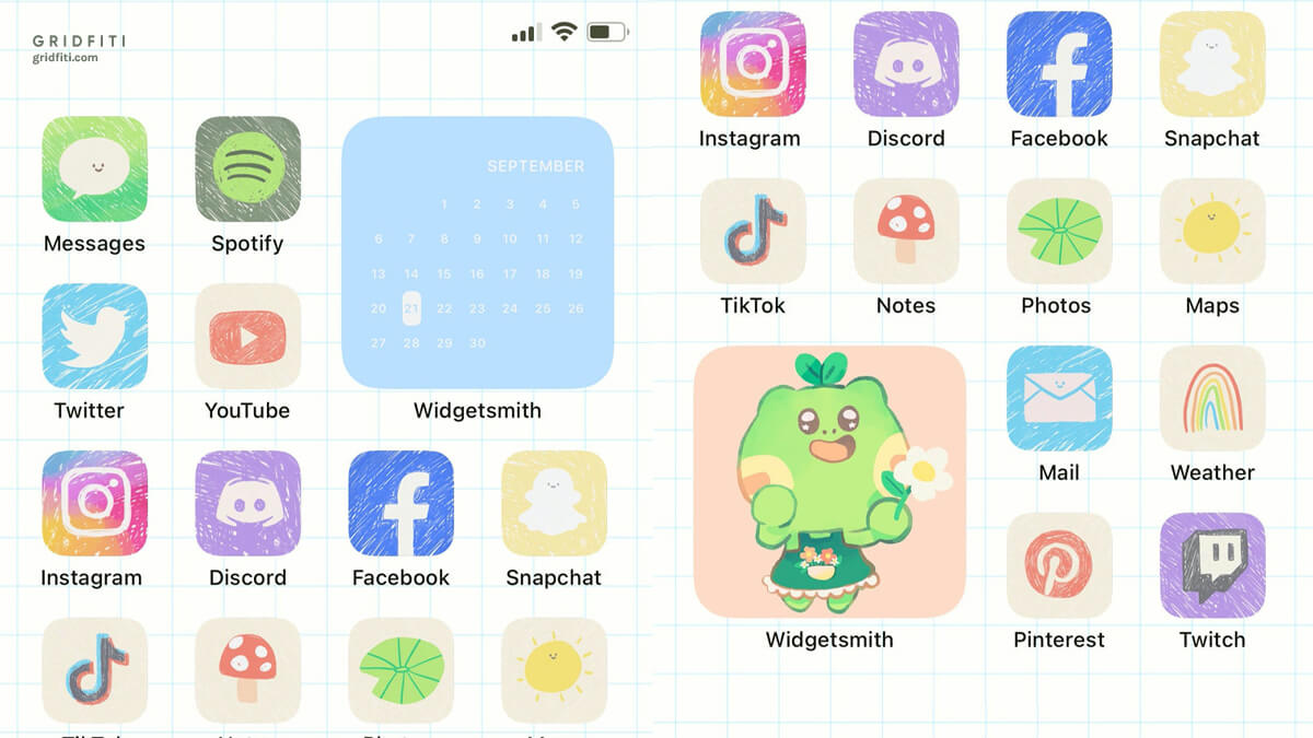 Doodle Theme iOS Icon App Idea