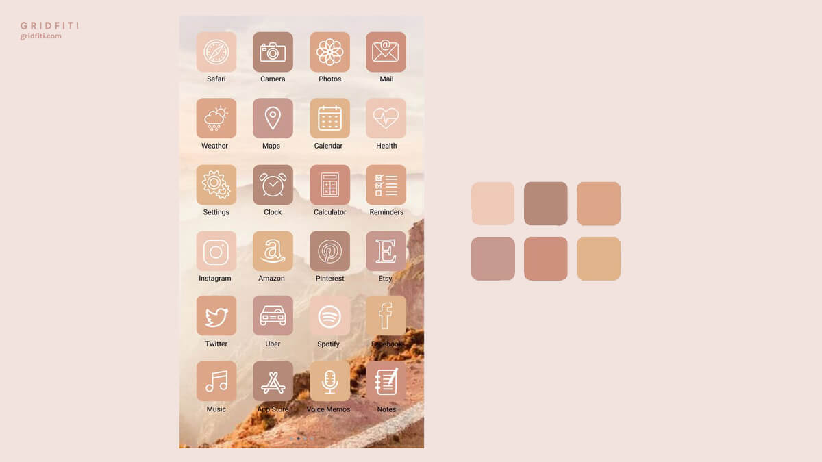 Fall & Autumn Pastel iOS Icons & Widgets