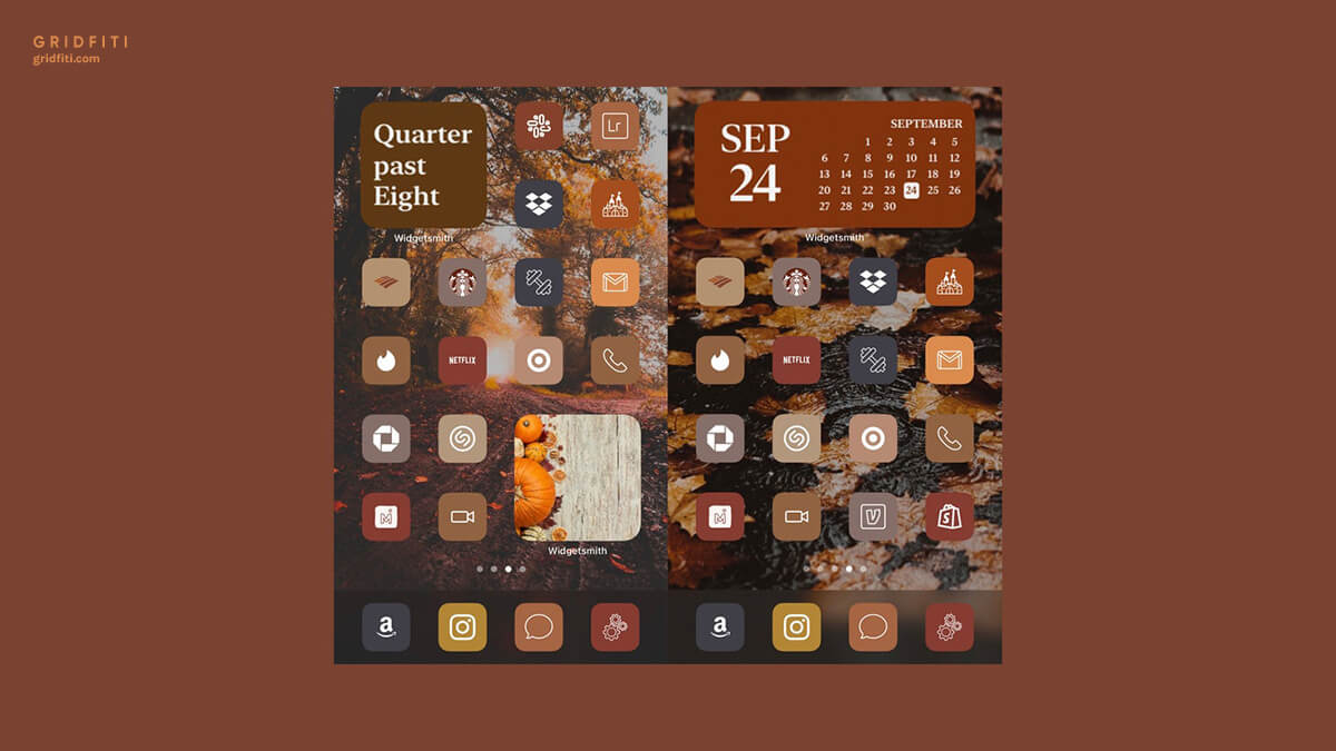 Fall Aesthetic App Icons for iOS 14