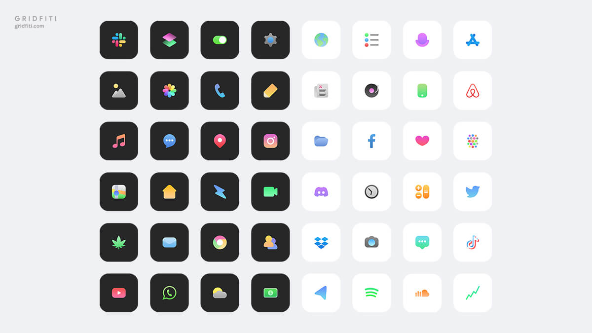 Simple Colorful App Icons for iOS 14