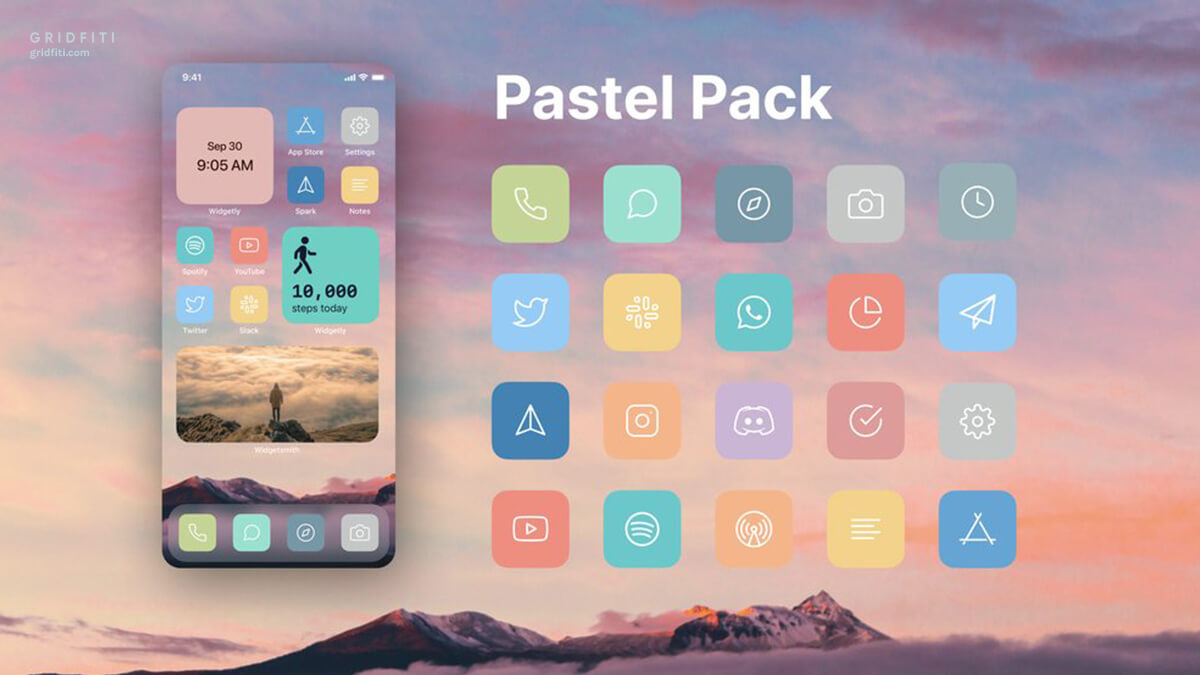 20+ Aesthetic iOS 14 App Icons & Icon Packs for Your ...