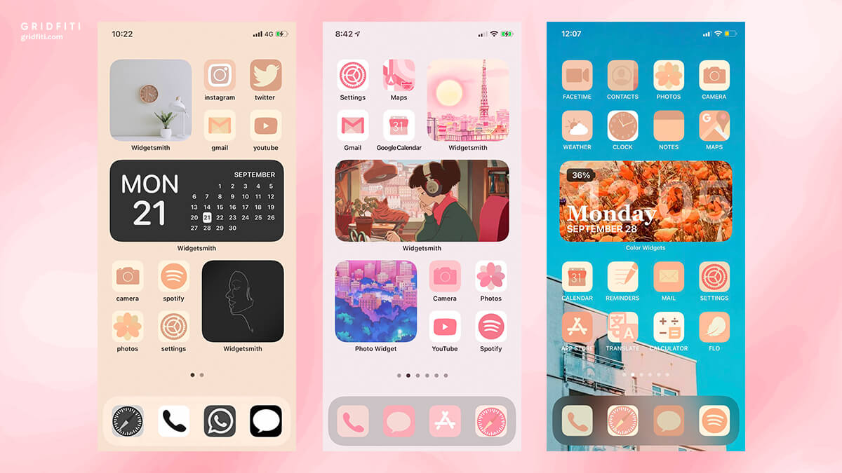 30 aesthetic ios 14 home screen theme