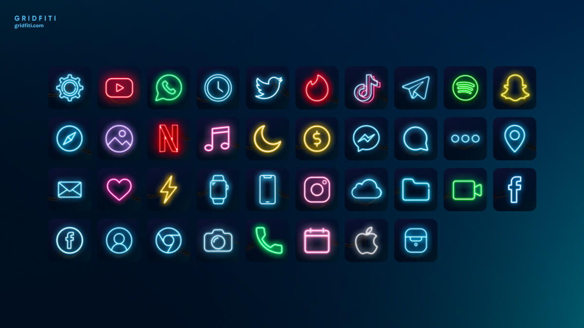 Aesthetic Ios 14 8 App Icons Icon Packs Iphone Ipad Gridfiti