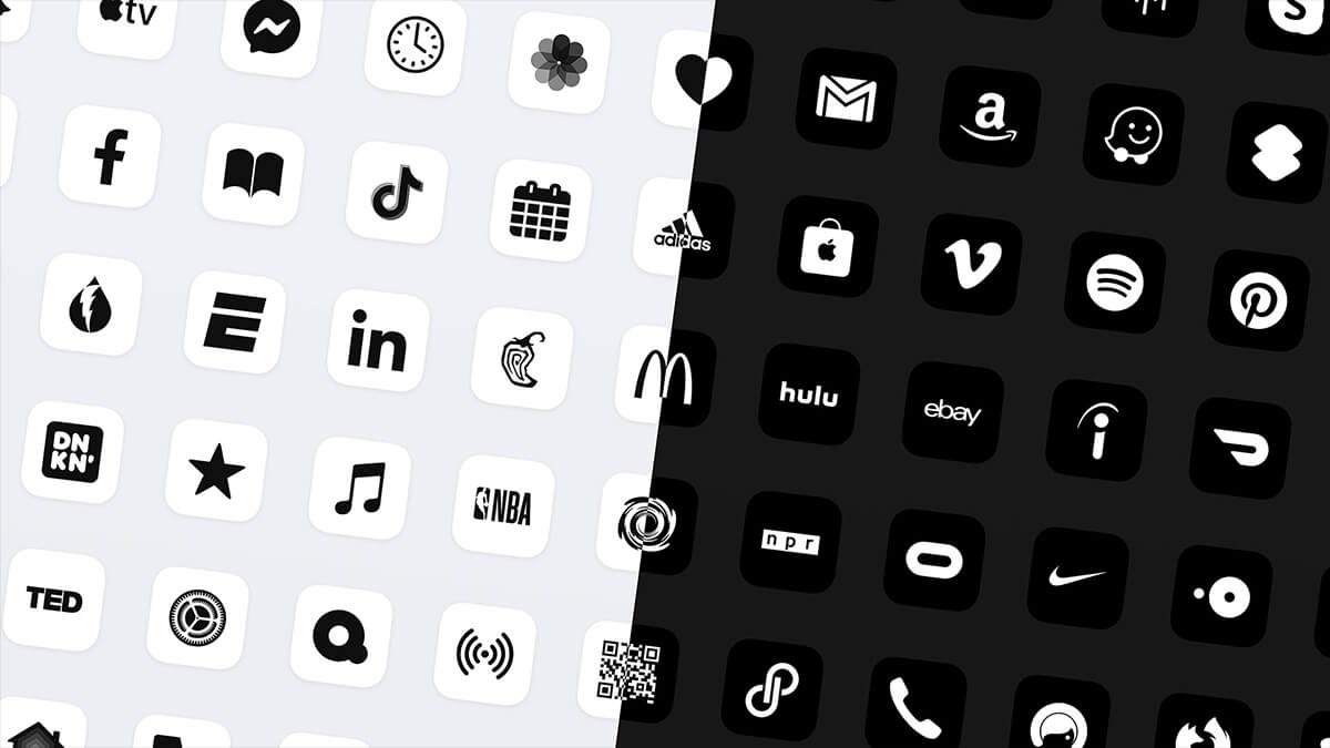 shortcuts app icon aesthetic black