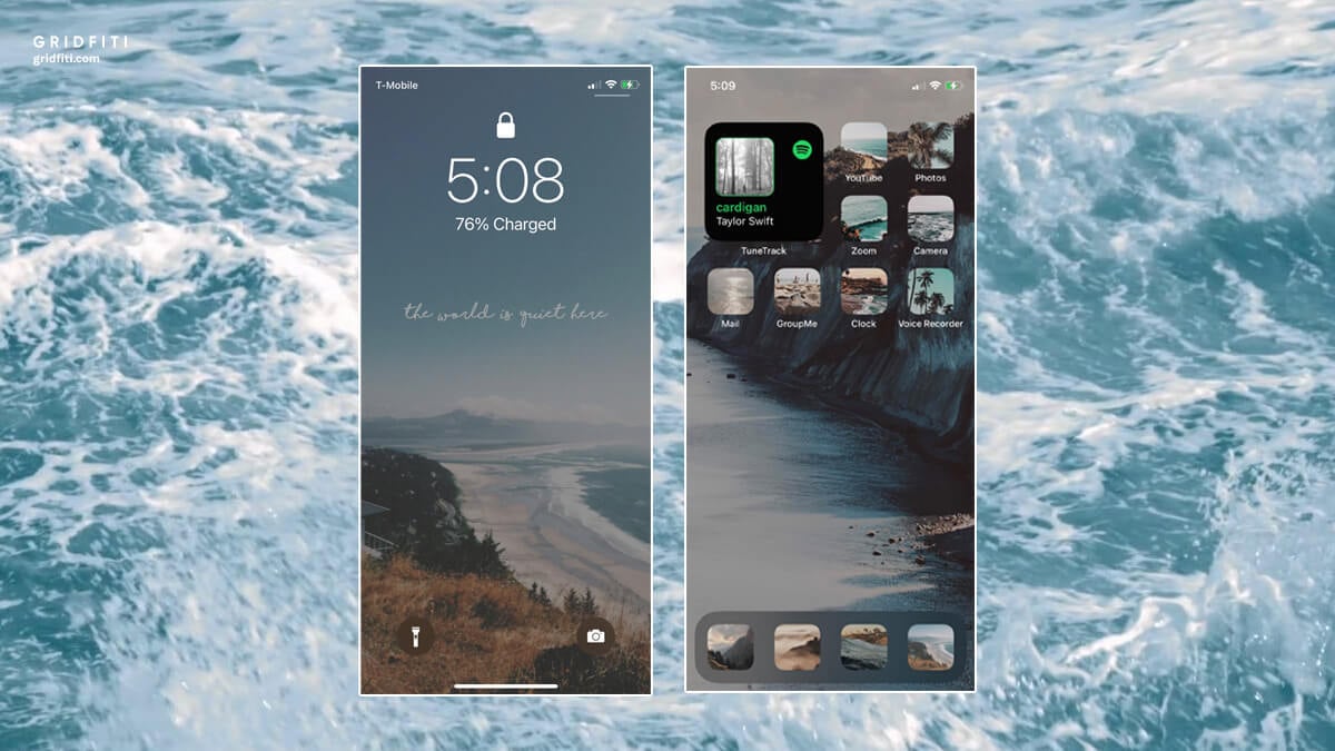 30+ Aesthetic iOS 14 Home Screen Theme Ideas | Gridfiti