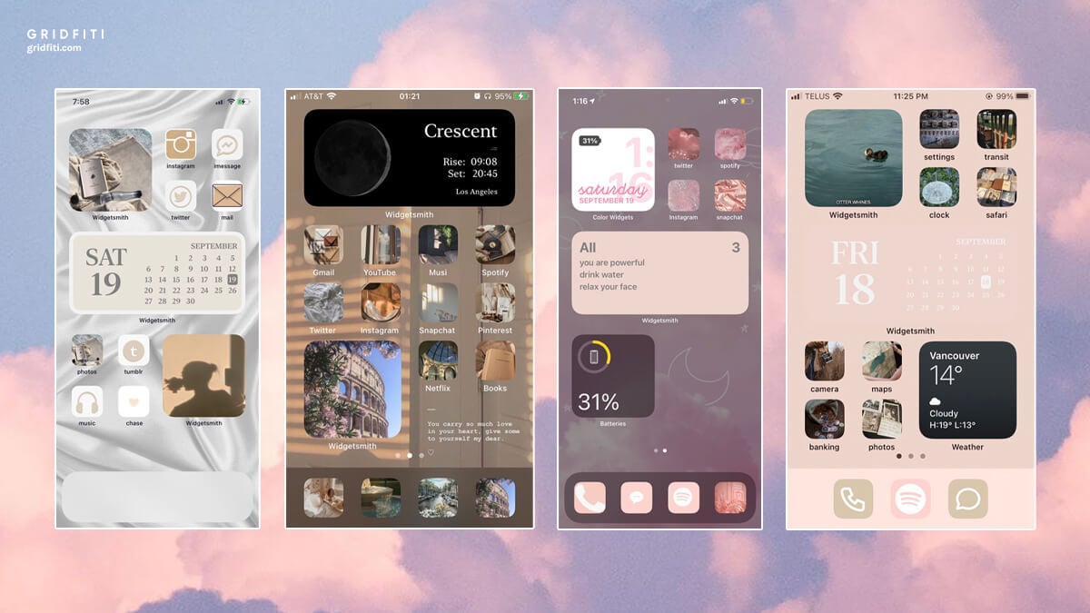 Featured image of post Iphone Aesthetic Phone Organization Widgets - Without a doubt the hottest feature of apple&#039;s ios 14 is the ability to customize your own home screen.