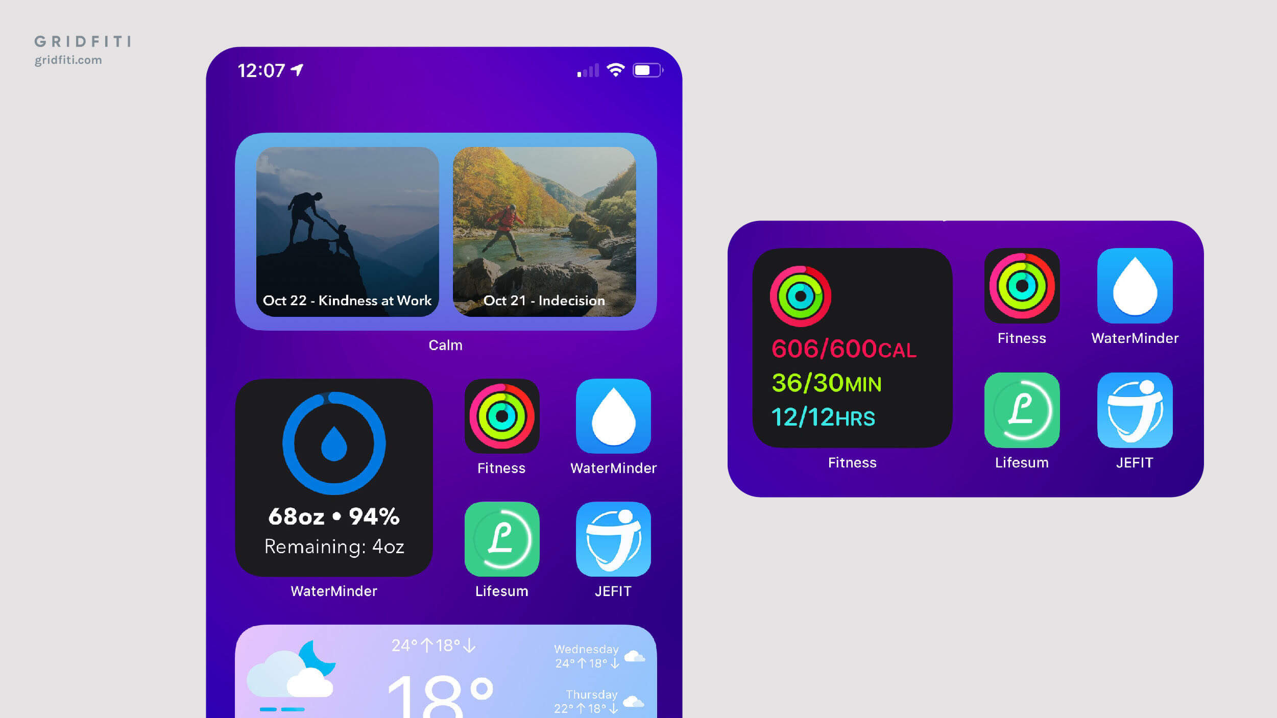 25+ Aesthetic iOS 16 Widget Ideas & Apps for iPhone | Gridfiti