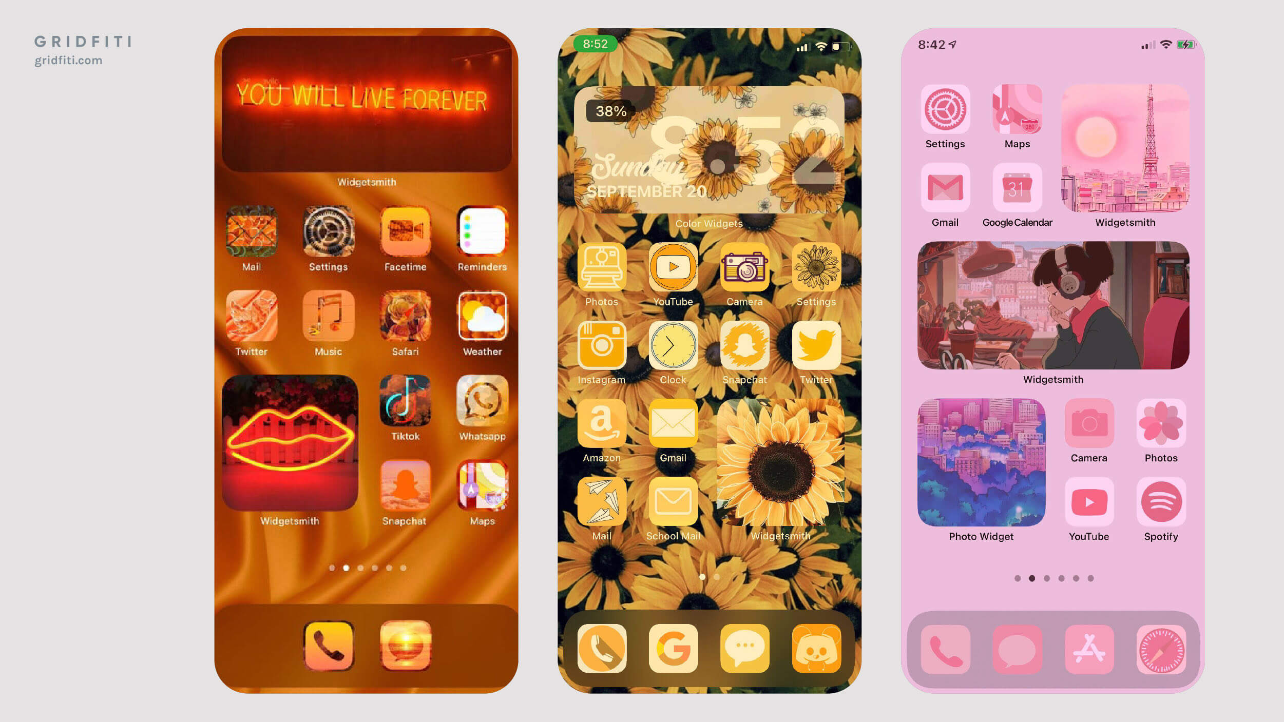 25+ Aesthetic iOS 15 Widget Ideas & Apps for iPhone | Gridfiti