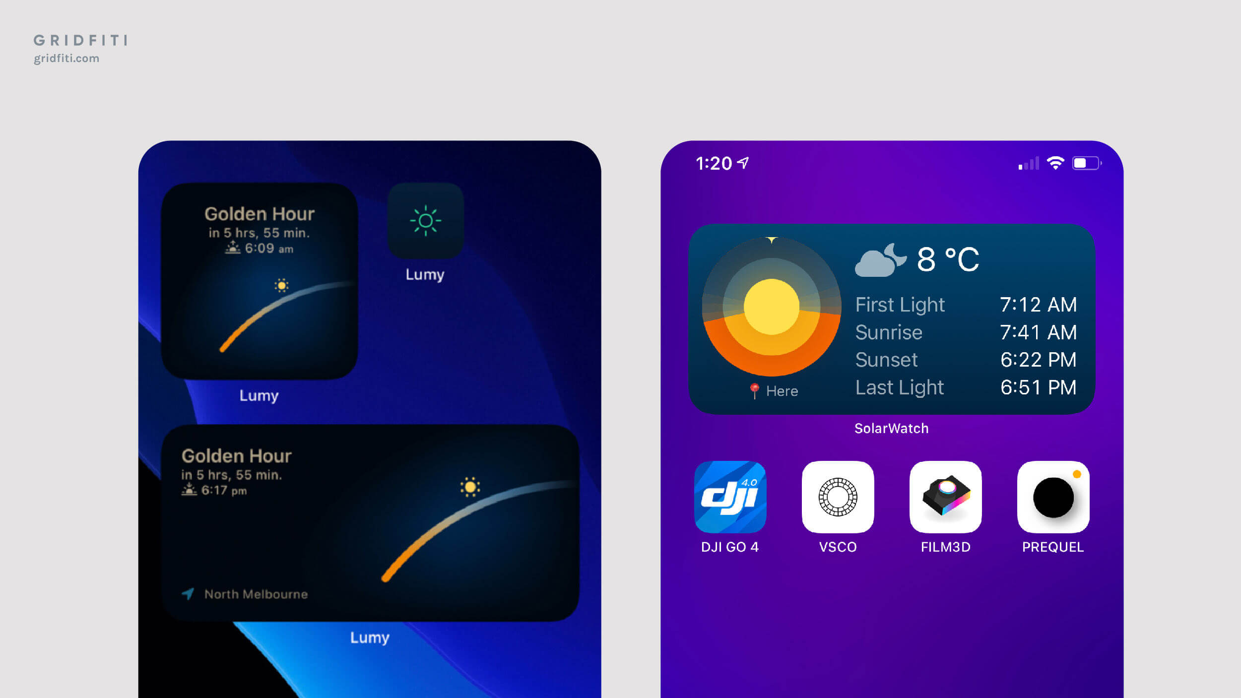 Sunrise & Sunset Widget App iOS Idea