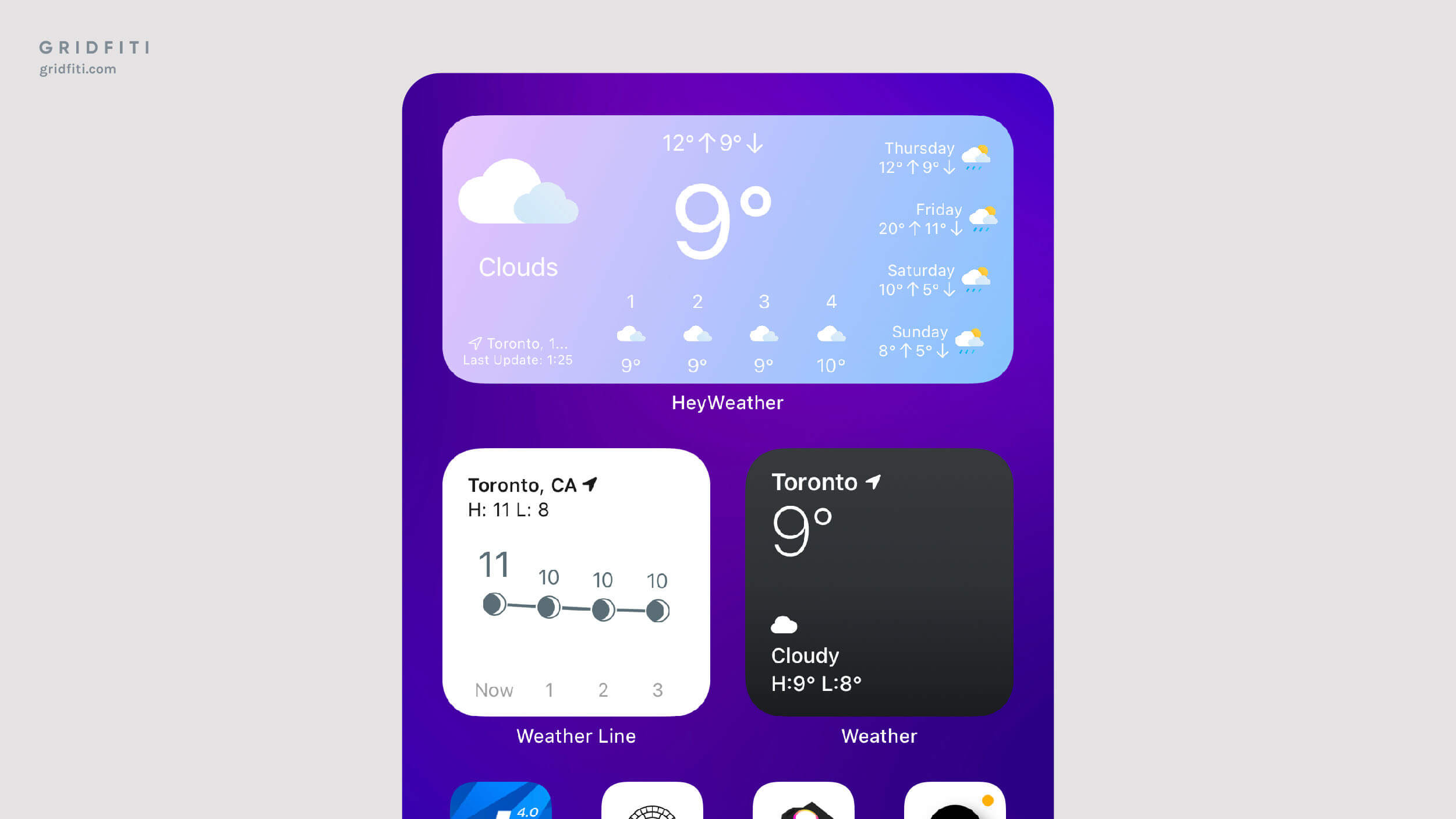 the day before - widgetopia homescreen widgets for iPhone / iPad / Android