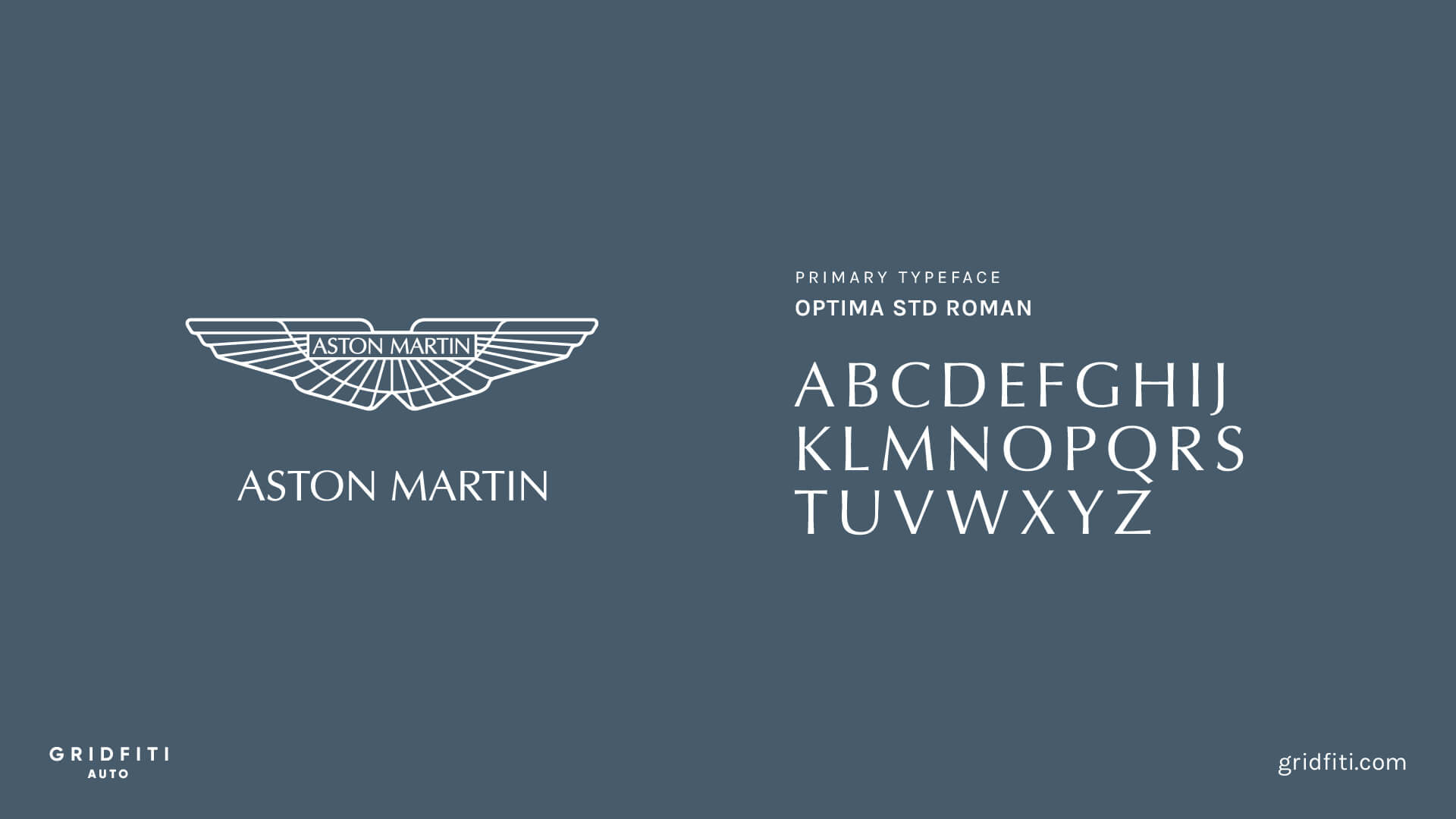 Aston Martin Car Font