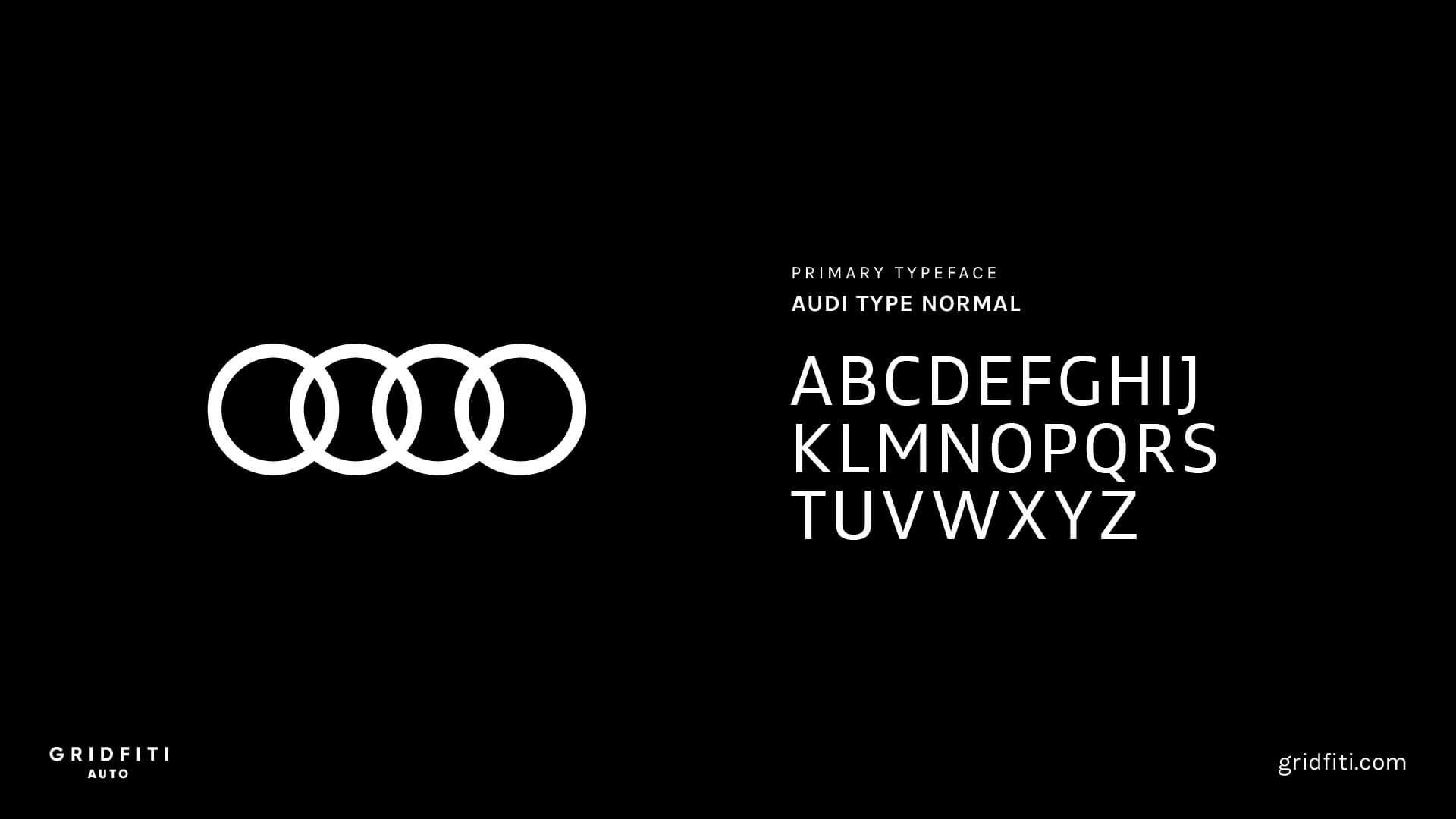 Audi Car Font