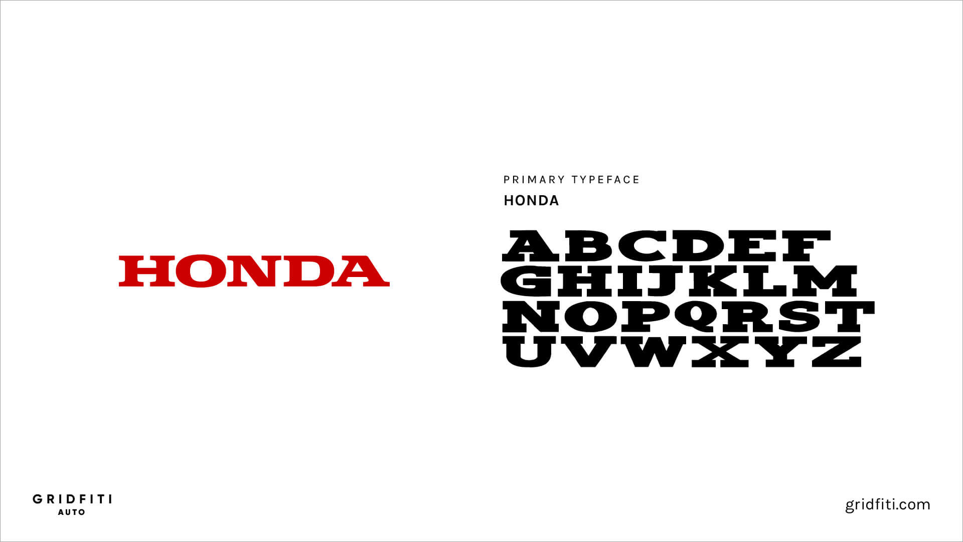 Car Fonts From Your Favorite Automotive Brands, Gridfiti