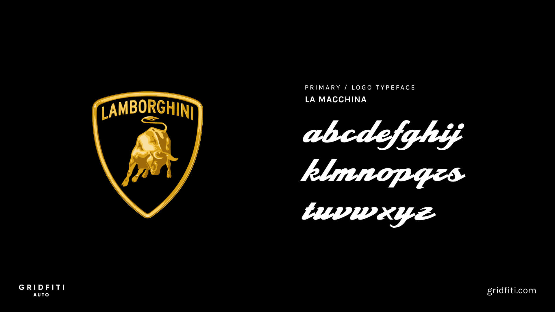 Lamborghini Font