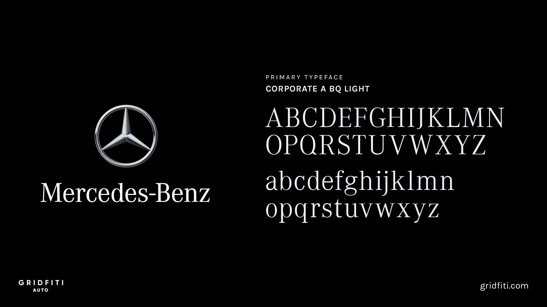 Mercedes Benz Font