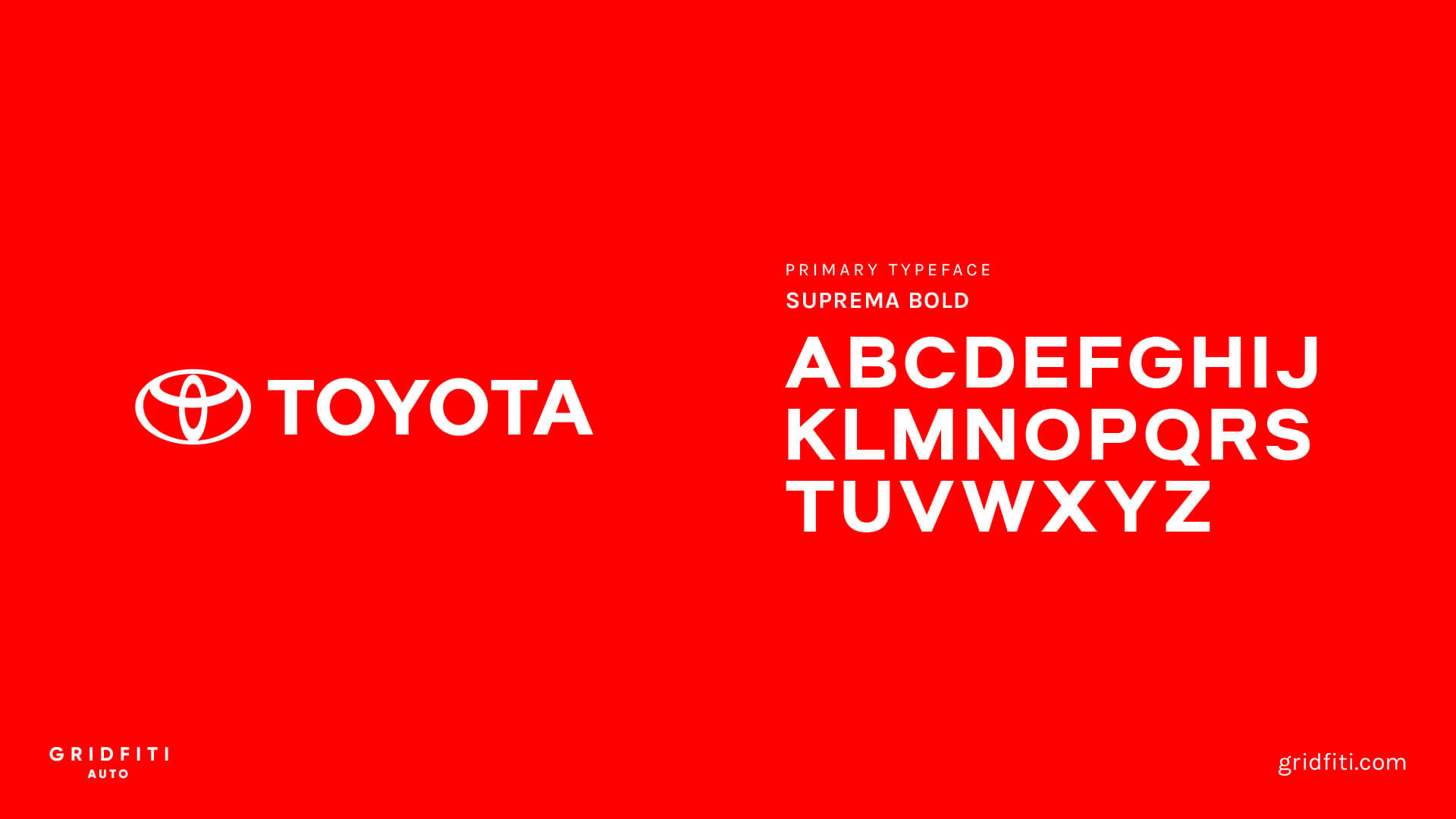 Toyota Font