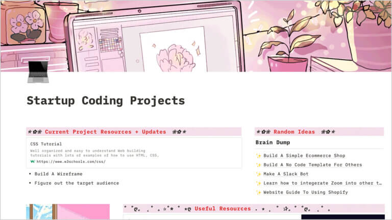 25 Aesthetic Notion Templates Layout Ideas