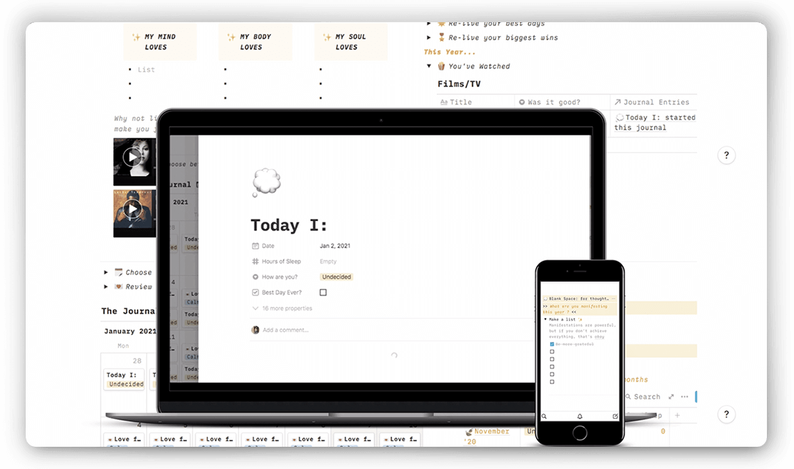 Best Notion Bullet Journal Template