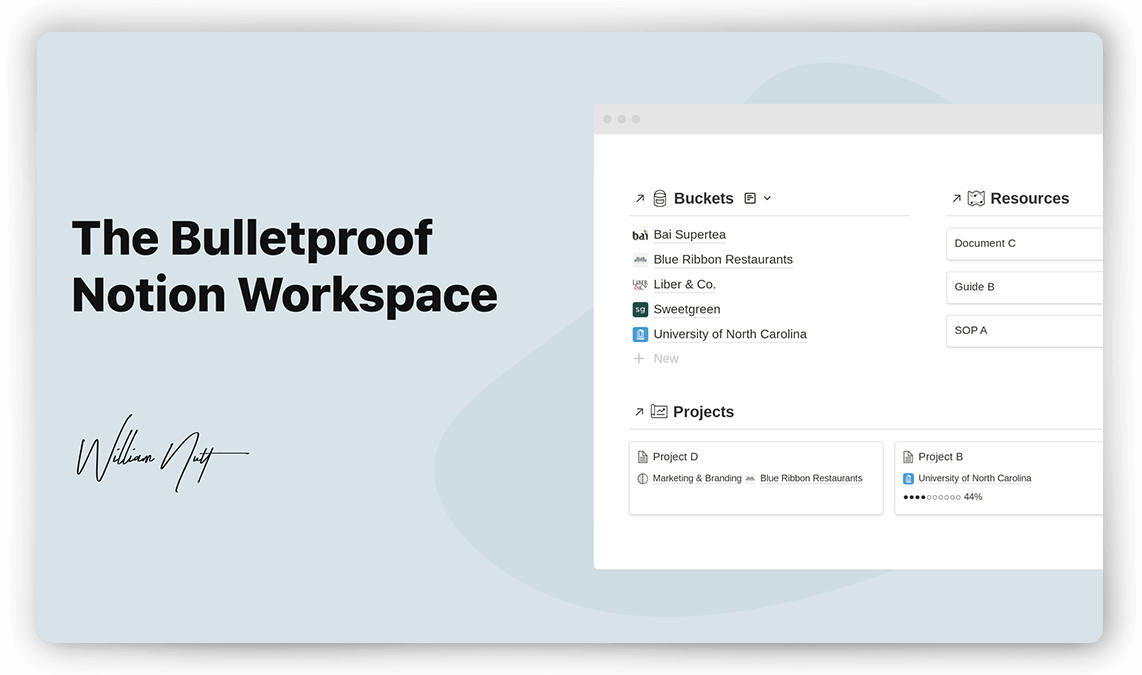 Bulletproof Notion Workspace