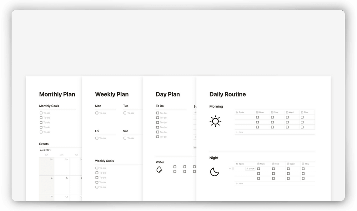 Notion Planner Setup