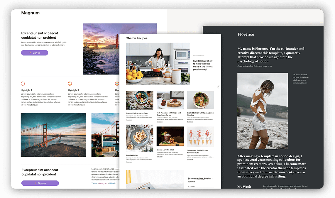 Notion Landing Pages