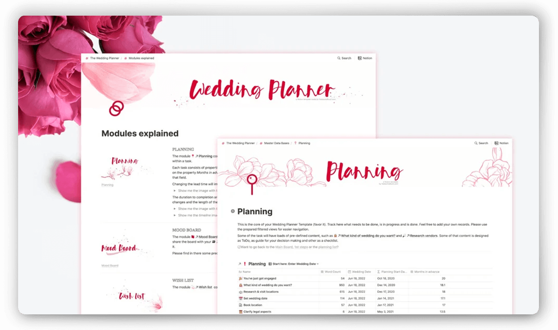 Wedding Planner Template for Couples