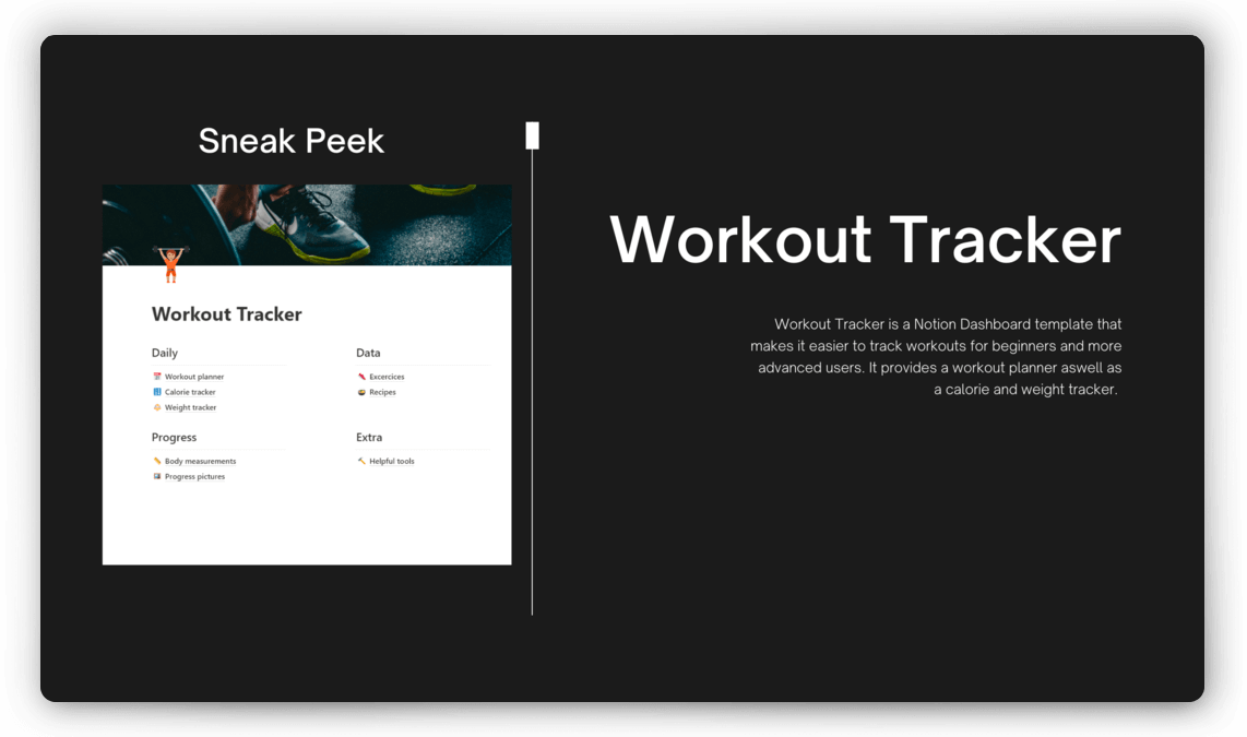 Notion Workout Tracker Template