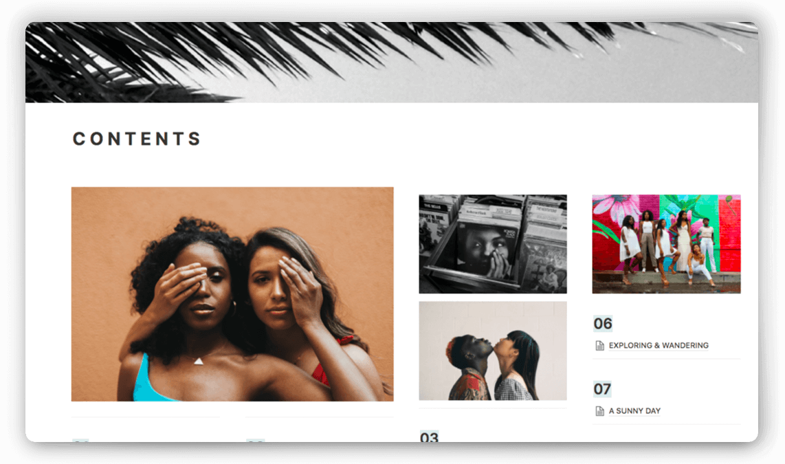 Notion Magazine Blog Template