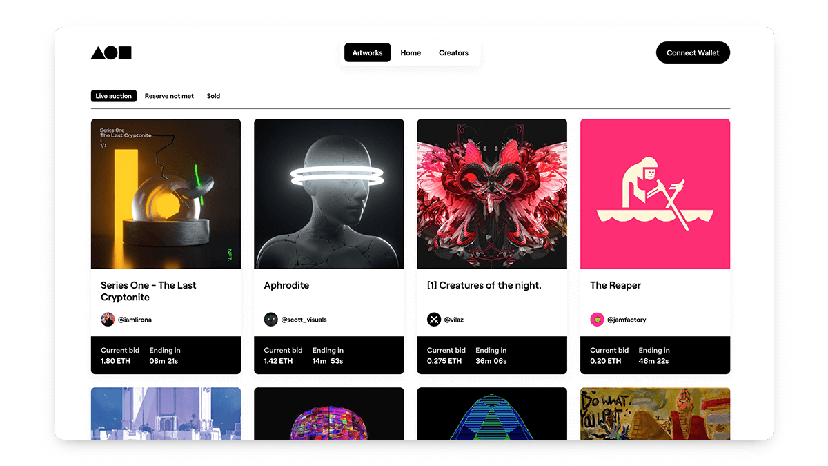 Foundation Community NFT Marketplace for Digital Artists