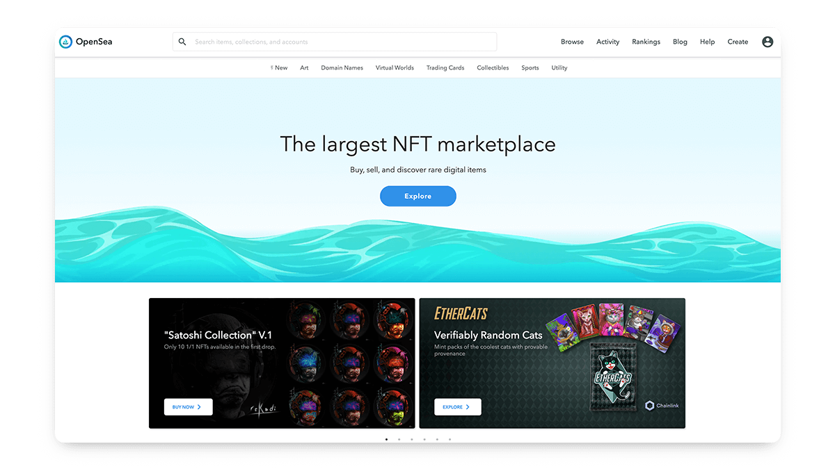 OpenSea - Best NFT Marketplace