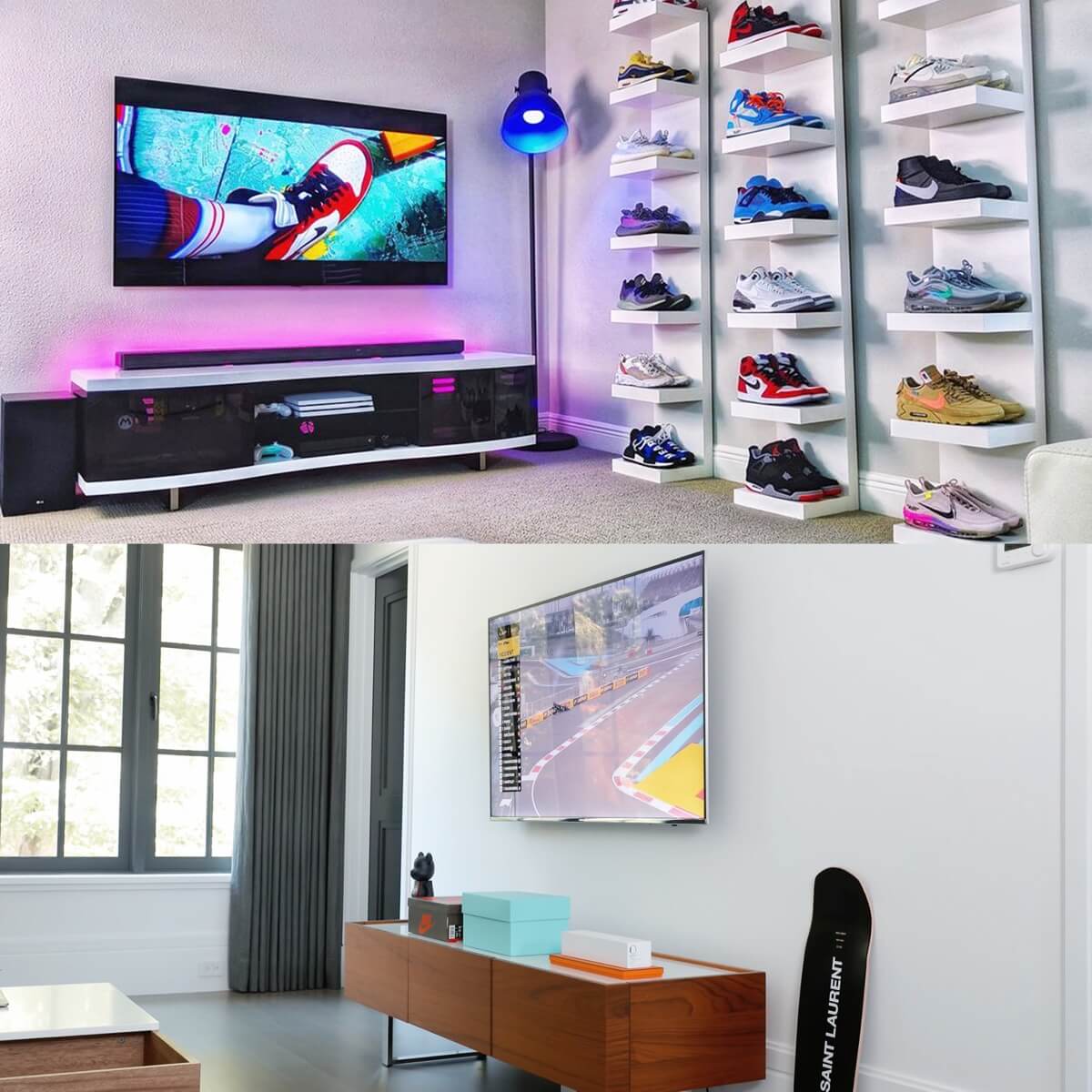 Best Gaming Entertainment Centers TV Stand Setup Ideas Gridfiti