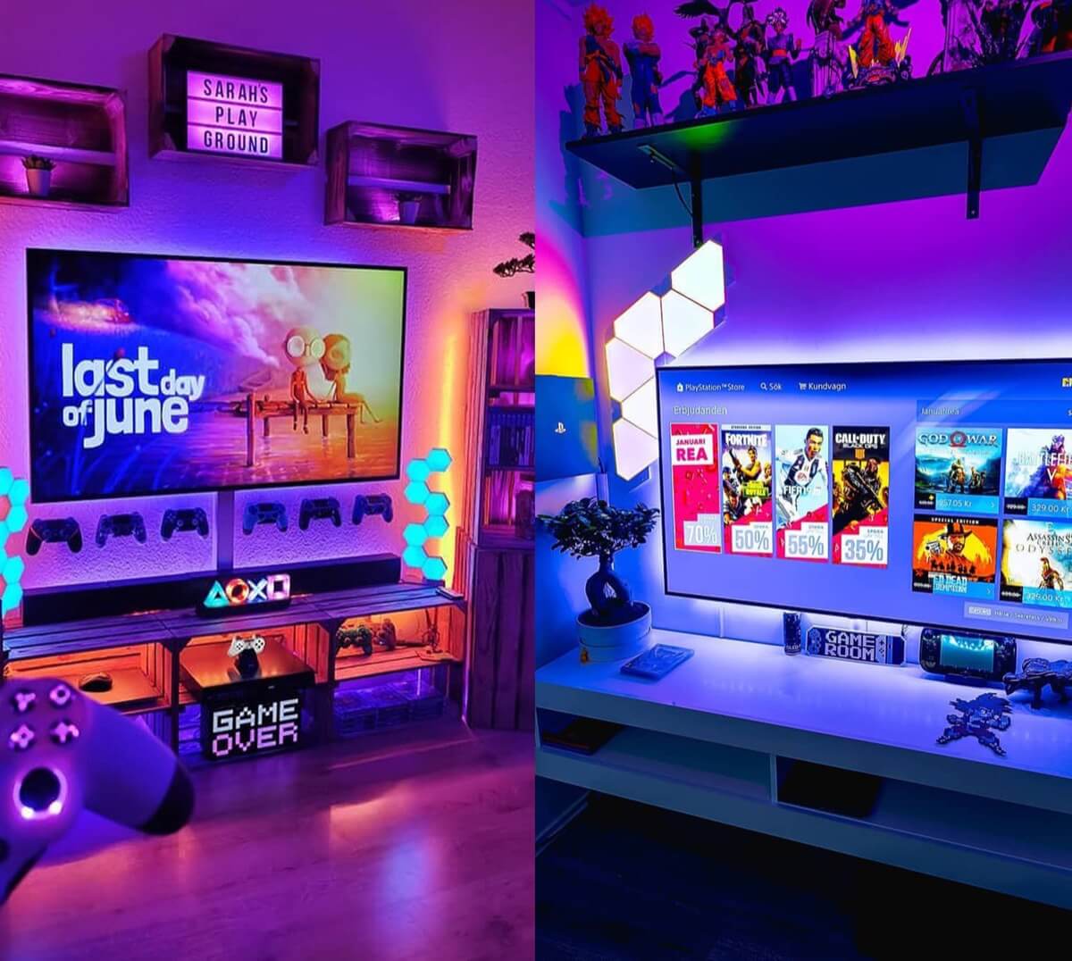 Best Gaming Entertainment Centers & TV Stand Setup Ideas | Gridfiti